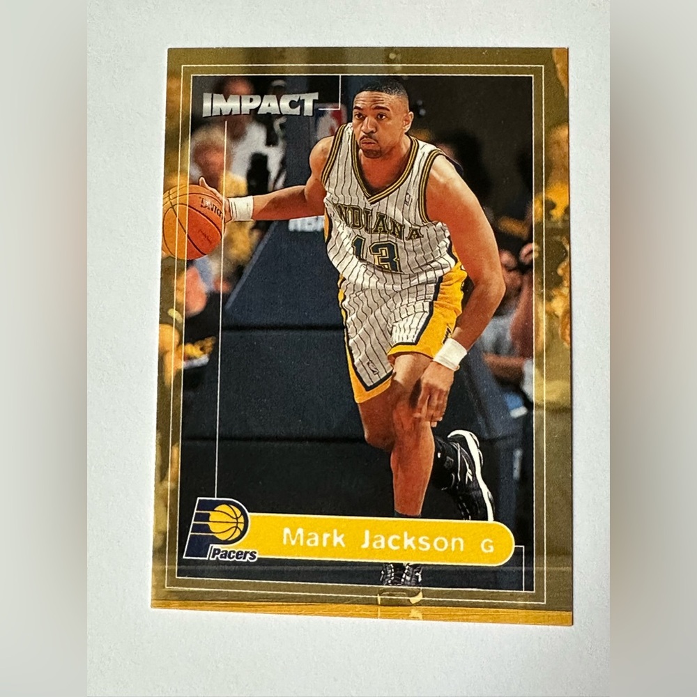 Mark Jackson Impact Trading Card - Gold and Yellow Basketball Card (Pacers)